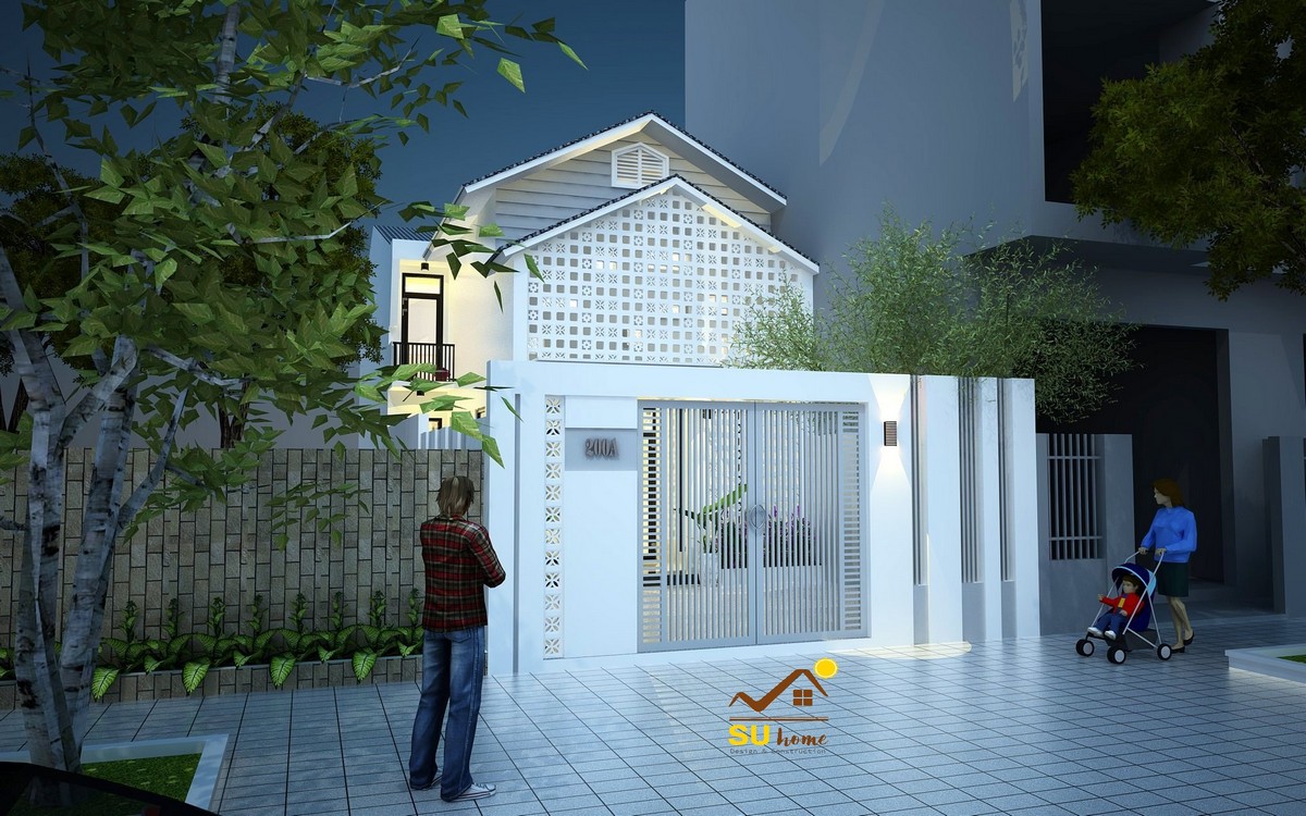 Thiết kế Nhà ở cấp 4 có gác lửng đà nẵng